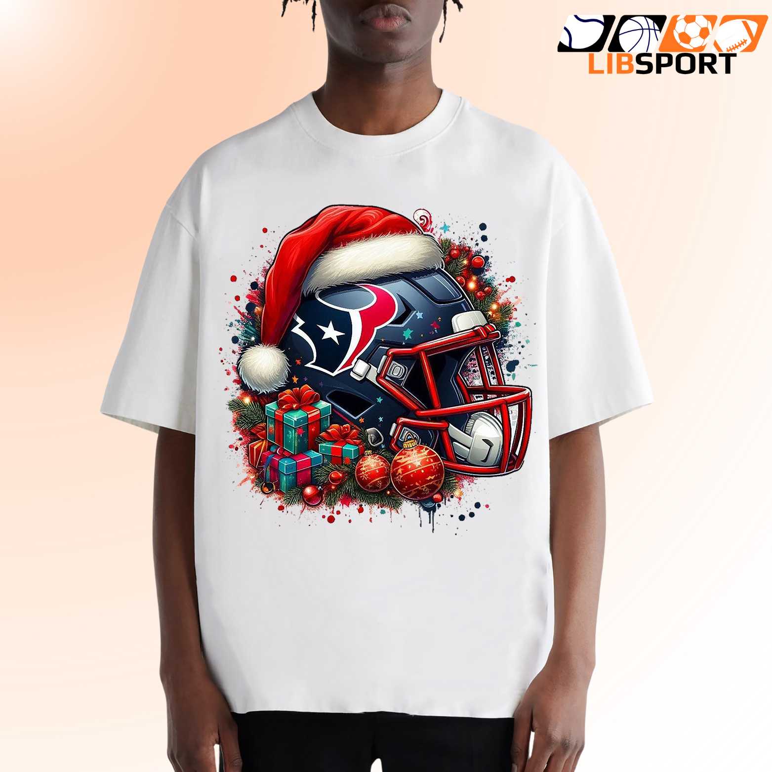 Houston Texans Christmas Lights Tee, Holiday Spirit Shirt, Nfl Fanwear
